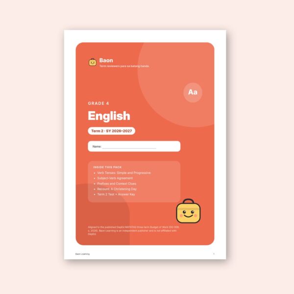 Grade 4 English Reviewer, Term 2