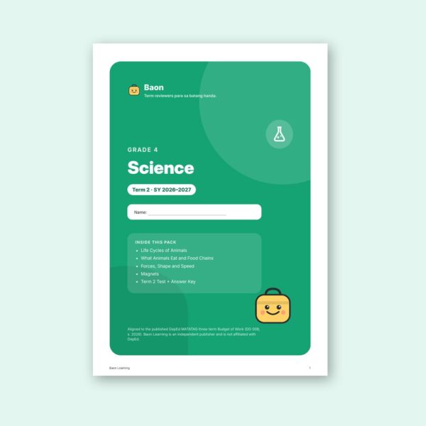 Grade 4 Science Reviewer, Term 2