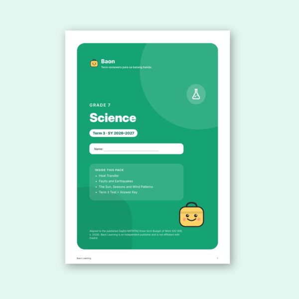 Grade 7 Science Reviewer, Term 3