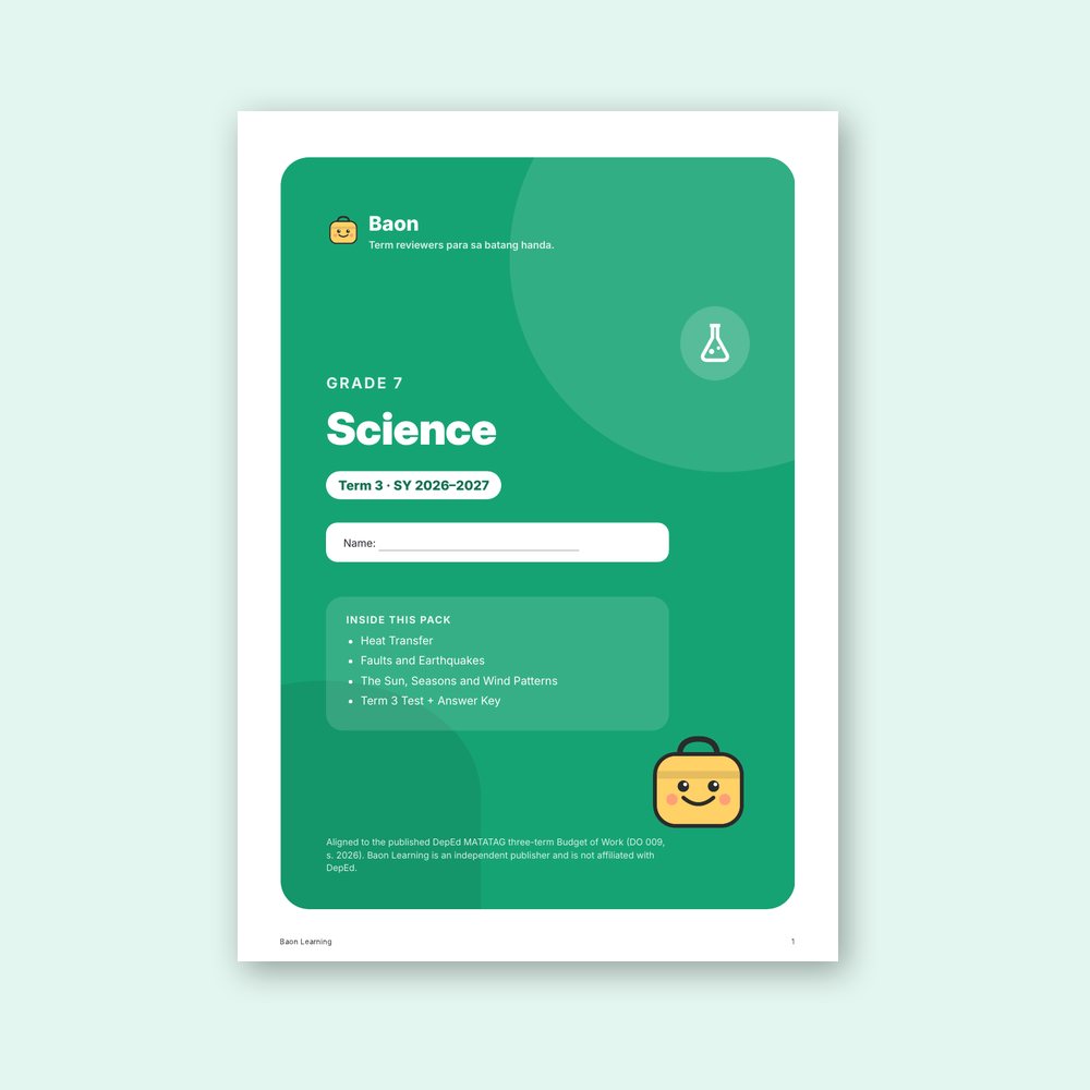 Grade 7 Science Reviewer, Term 3