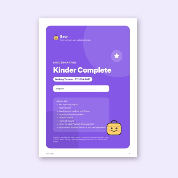 Kinder Complete Activity Pack, Term 3