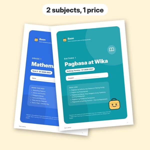 Grade 1 Complete Bundle, Term 3