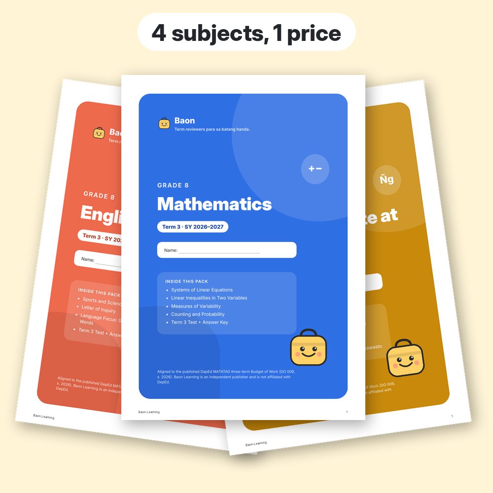 Grade 8 Complete Bundle, Term 3